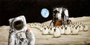 [SME043P] 'Houston, We Have a Problem' by Stan Milne (Small, Print)