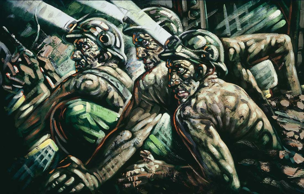 'Three Miners' by Peter Howson