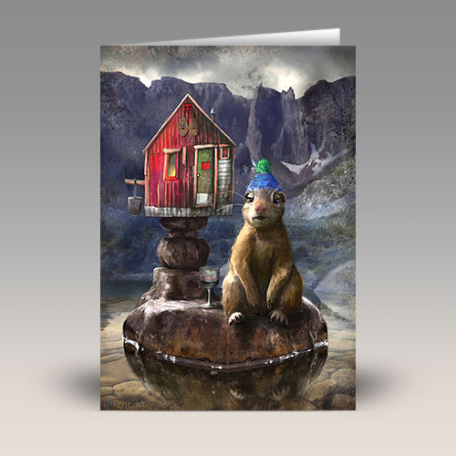 Card: 'Portrait of the Last Gopher' by Matylda Konecka