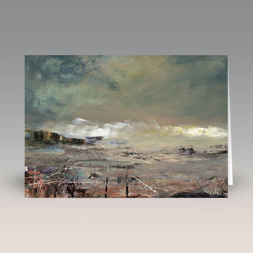 Card: 'White Horses, Lewis' by Arie Vardi