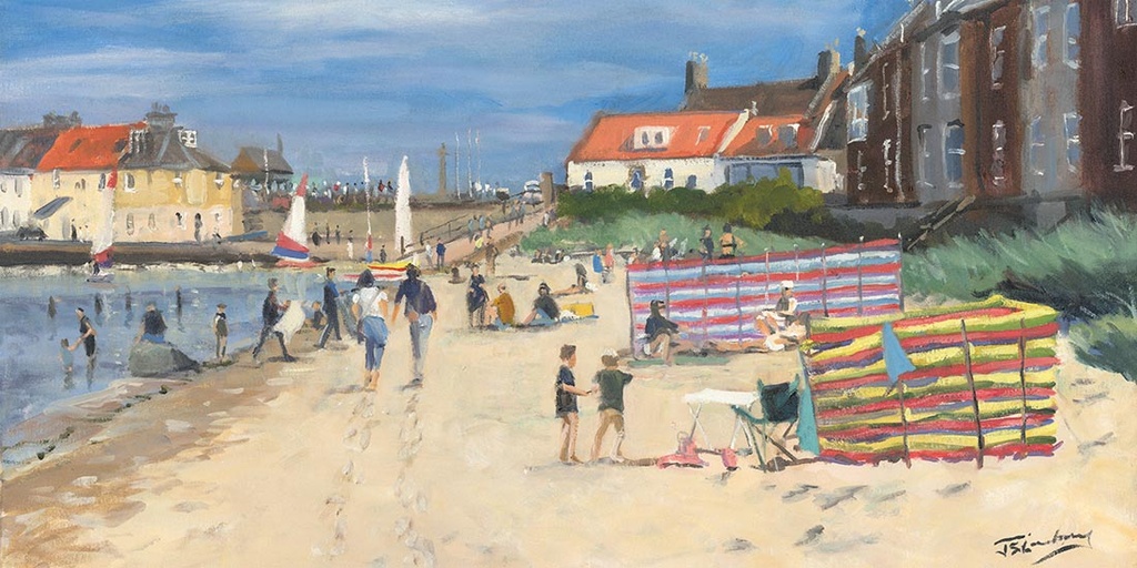 'Summer Break, North Berwick' by James Somerville Lindsay