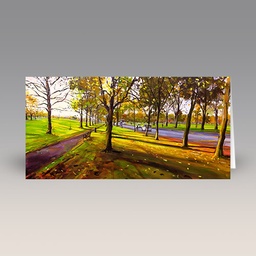 Card: 'Autumn on the Meadows' by James Somerville Lindsay
