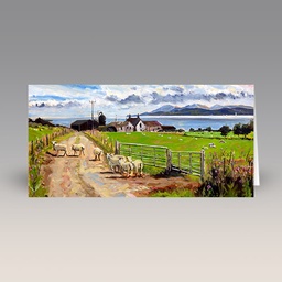 Card: 'Coastal Pastures, Argyll' by James Somerville Lindsay
