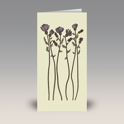 Card: 'Dancing Thistles' by Anna Sztromwasser