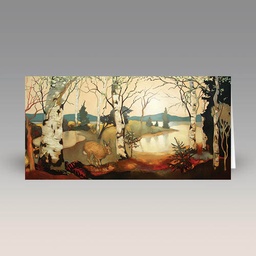 Card: 'Nightfall by The Loch' by Lesley McLaren