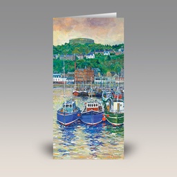 Card: 'Oban Harbour' by Bob Lees