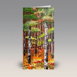 Card: 'Silver Birches and Poppies' by Daniel Campbell