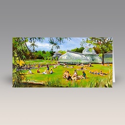 Card: 'Sunbathing, the Royal Botanics' by James Somerville Lindsay
