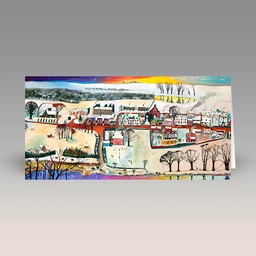 Card: 'Village Life, Winter' by Rob Hain